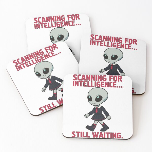 Item preview, Punk Alien Girl – Scanning for Intelligence… Still Waiting Shirt designed and sold by Weasel Graphix.