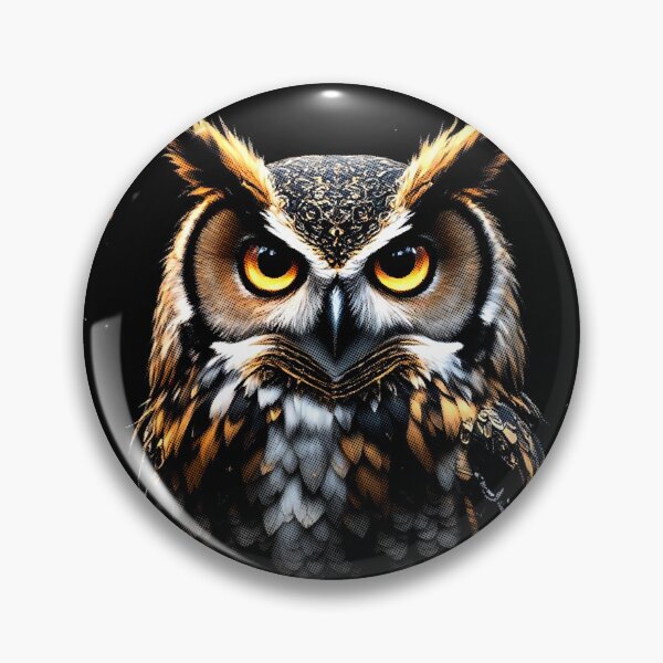Item preview, Midnight Owl Majesty, designed for black fabrics designed and sold by SteadyRolling.