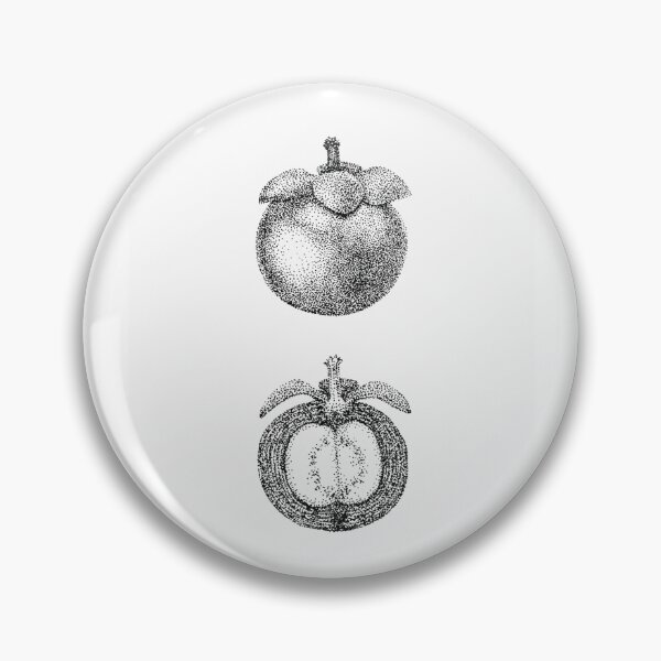 Item preview, Realistic Stippled Mangosteen designed and sold by JENE (inkedbyjene & nosleepdummy).