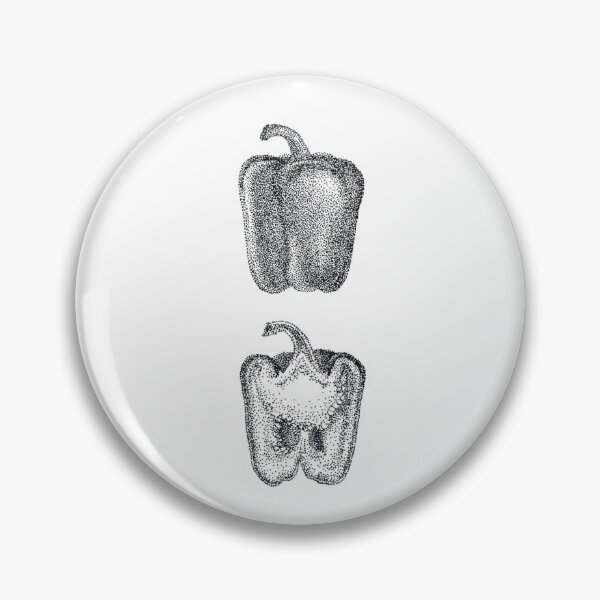 Item preview, Realistic Stippled Bell Pepper designed and sold by JENE (inkedbyjene & nosleepdummy).
