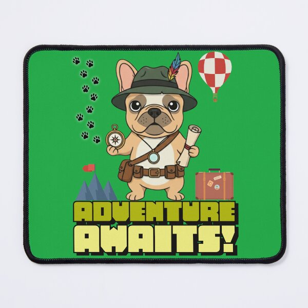 Item preview, dventure Awaits French Bulldog Explorer - Cute Hiking Dog designed and sold by PanGieroj.