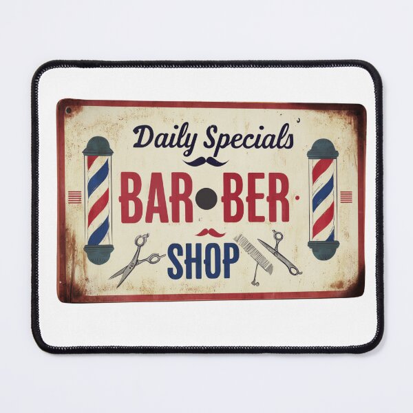 Item preview, Barber Shop Retro Sign designed and sold by DuncanMaxStar .