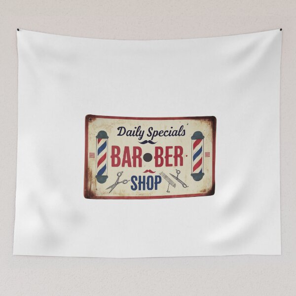Item preview, Barber Shop Retro Sign designed and sold by DuncanMaxStar .