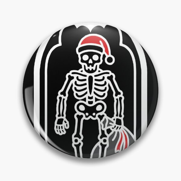 Item preview, Gothic Skeleton Santa – Dark Christmas Holiday Design designed and sold by BambaKchula.