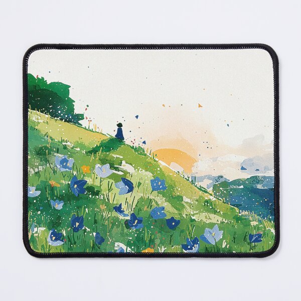 Item preview, Morning Stroll Through Blooming Hills designed and sold by Dusk Atelier.