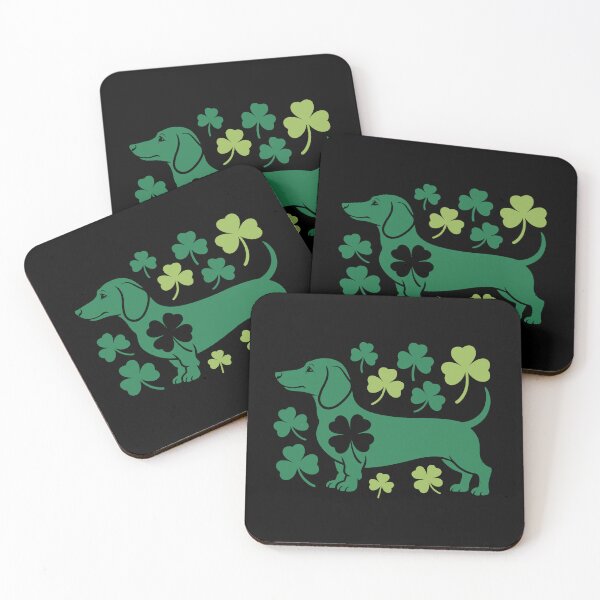 Item preview, Dachshund Covered in Clovers designed and sold by jkrphoto.