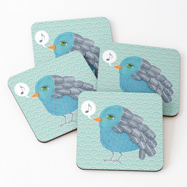 Item preview, Slightly Depressed Blue Bird Singin' the Blues designed and sold by Pip Gerard.