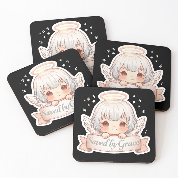 Item preview, Saved by Grace – Pastel Christian Sticker designed and sold by Illustrated Faith.