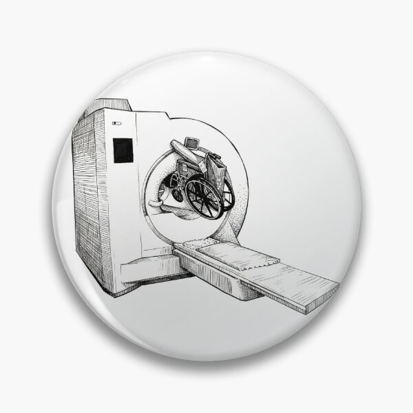 Item preview, MRI Machine with Wheelchair Lodged Inside designed and sold by Naux | Design & Illustration.