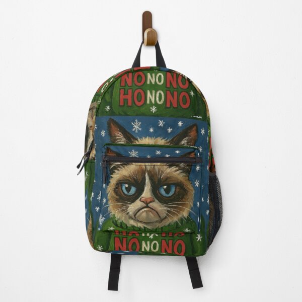 Item preview, Funny Grumpy Ho Ho Christmas Cat in Ugly Christmas Sweater designed and sold by Yogibear & Rachelle .