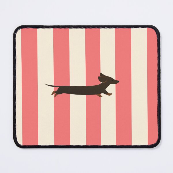 Item preview, Dachshund Pink & Beige Striped Phone Case – Cute Sausage Dog Aesthetic designed and sold by FilipaAndrez.