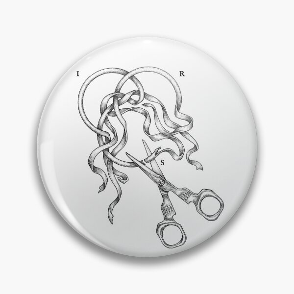 Item preview, Lacanian Ring Diagram with Symbolic Cut by Scissors designed and sold by Naux | Design & Illustration.