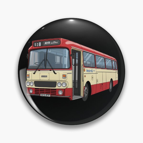 Item preview, Vintage Scottish Bus Ayr Route - Retro Scotland Transport designed and sold by Loom on the Loch.