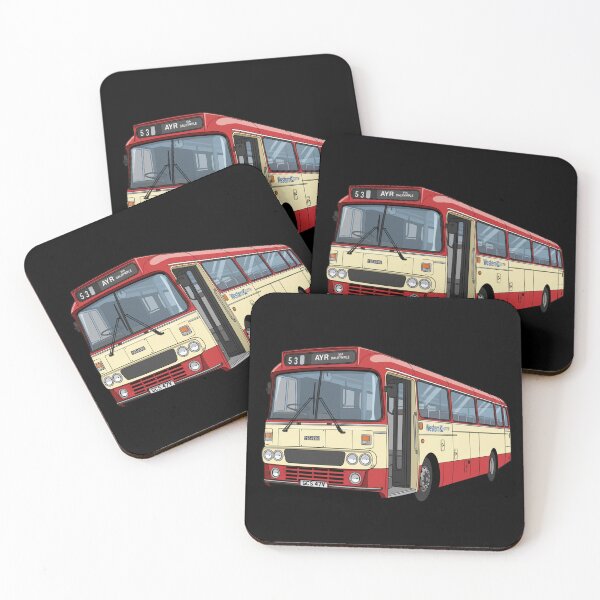 Item preview, Vintage Scottish Bus Ayr Route - Retro Scotland Transport designed and sold by Loom on the Loch.