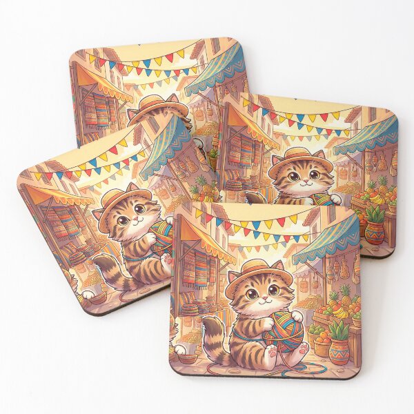 Item preview, Ecuadorian Cat in Quito Market – Cute & Colorful designed and sold by misaru7.