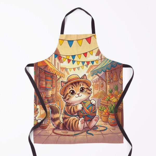 Item preview, Ecuadorian Cat in Quito Market – Cute & Colorful designed and sold by misaru7.