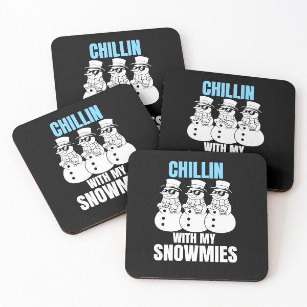 Item preview, Chillin With My Snowmies Snowman Shirt designed and sold by UrbanFoxMerch.