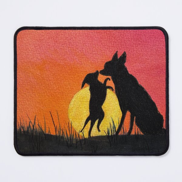 Item preview, Two Doggie BFFs at Sunset designed and sold by Heather Coggins.