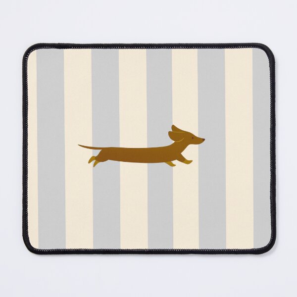 Item preview, Dachshund Blue & Beige Striped Phone Case – Cute Sausage Dog Aesthetic designed and sold by FilipaAndrez.