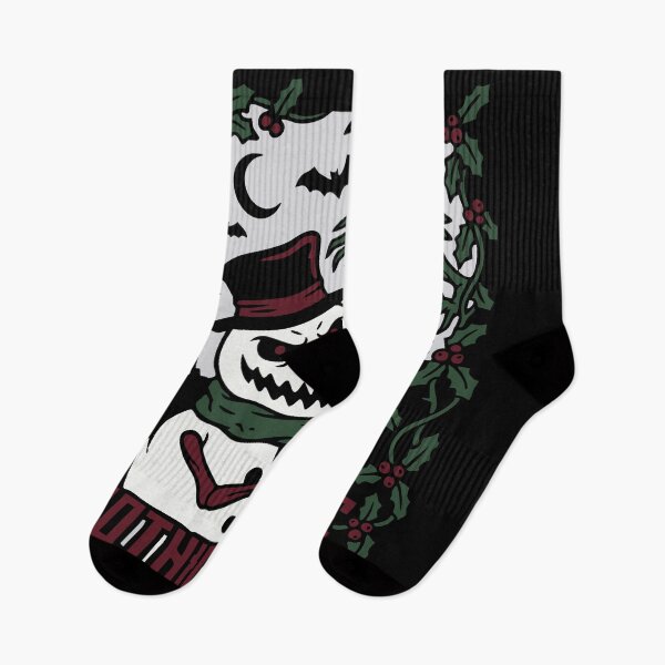 Item preview, Gothic Yule – Dark Christmas Snowman Skull Illustration designed and sold by BambaKchula.