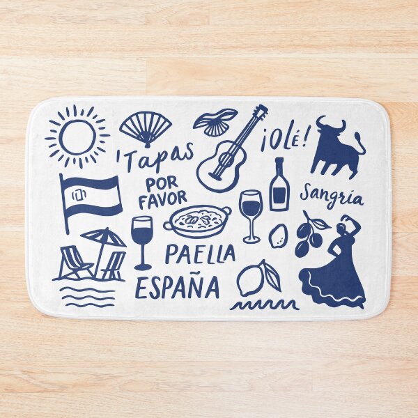 Item preview, Spanish Tapas Paella Sangria España Travel Art designed and sold by Mikoff04-arts.