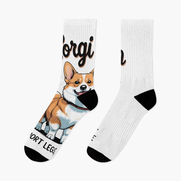 Item preview, Playful illustration of a cute corgi with short legs and a giant coffee cup, designed for fun, trendy, stylish Corgi Mom apparel prints designed and sold by ArtPetrenko90.