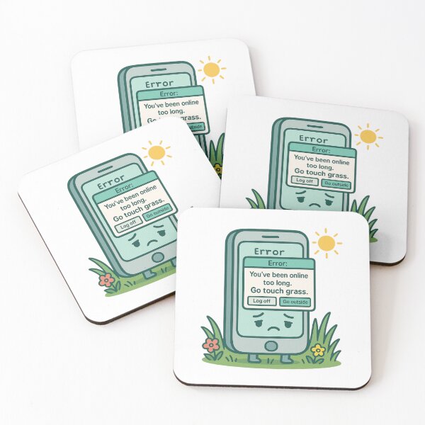 Item preview, Go Touch Grass Phone Sticker designed and sold by DivinelyAligned8.