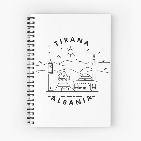 Item preview, Tirana Albania line design designed and sold by INTRIGUEprints.