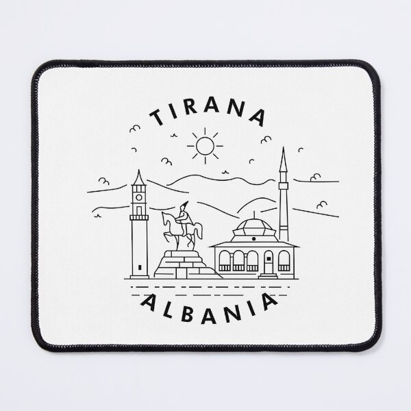 Item preview, Tirana Albania line design designed and sold by INTRIGUEprints.