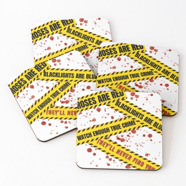 Item preview, Roses Are Red, Blacklights Are Blue – True Crime Caution Tape designed and sold by Not Your Mom's Clipart.