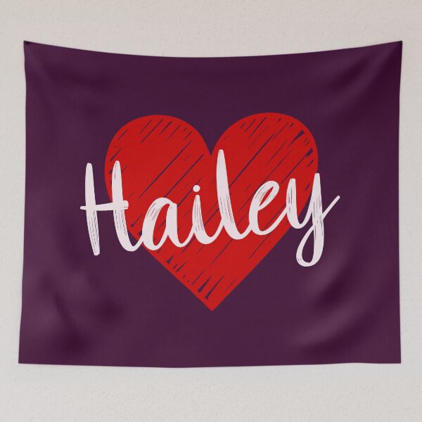 Item preview, Hailey Name Red Heart  designed and sold by Jeallan Designs.
