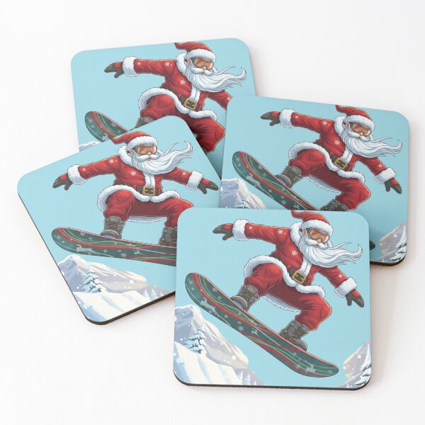 Item preview, Santa Snowboarding designed and sold by LaurannaDesign.