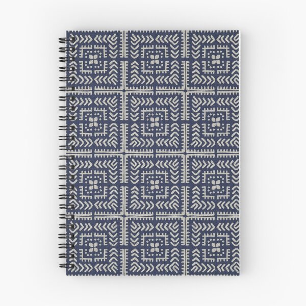 Item preview, Geometric Folk Art Square Pattern Minimalist Retro Warm Relaxed Decor - Prussian Blue designed and sold by INNERHARMONY2.