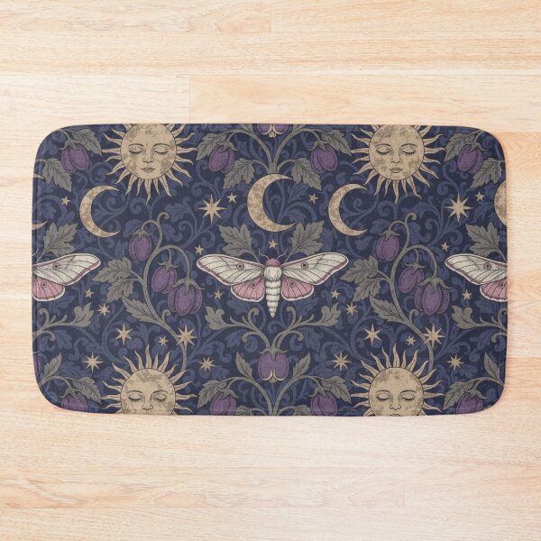 Item preview, Celestial Nightshade & Luna Moth Damask - Vintage Whimsigoth Pattern designed and sold by The boys.