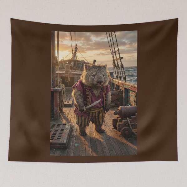 Item preview, Don't Trifle with this Wombat Pirate designed and sold by Tridentulus.