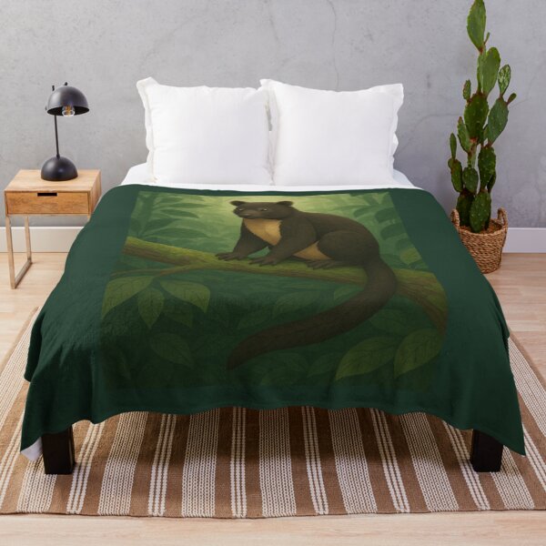 Item preview, Tree Kangaroo Wall Art – Tropical Rainforest Wildlife Nature Print designed and sold by GeoWild Designs.