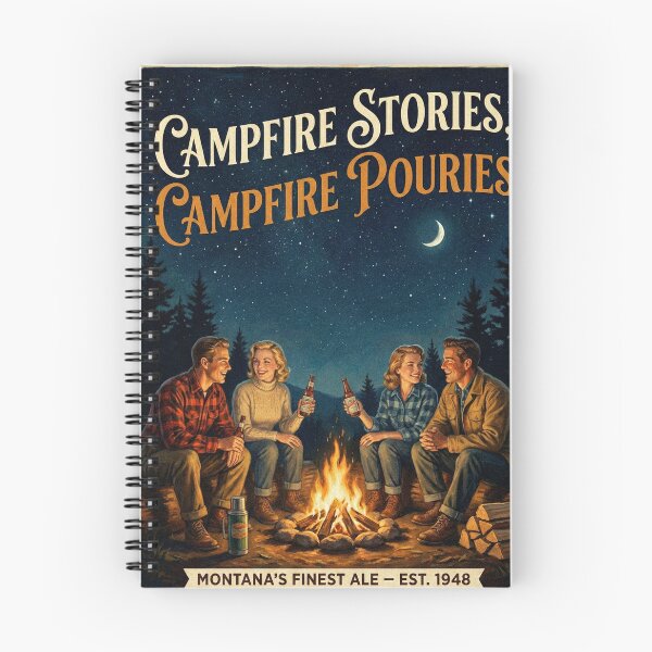 Item preview, Ice Fishing? Nice Fishing! Montana Vintage Retro Stout Poster designed and sold by Cozy-Old-Pub.