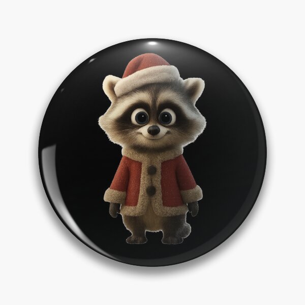 Item preview, Cute Christmas Raccoon in a Santa Outfit Gifts For Christmas designed and sold by zuzzelek44.