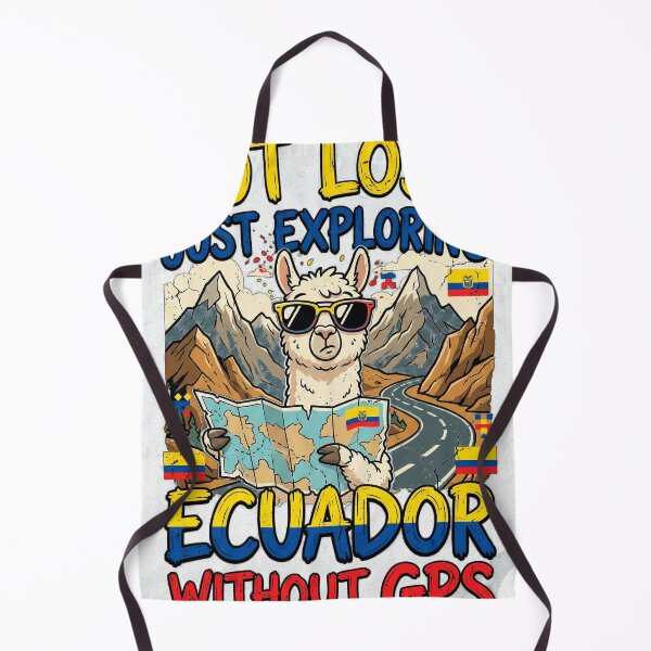 Item preview, I'm Not Lost, Just Exploring Ecuador Without GPS – Funny Llama designed and sold by misaru7.