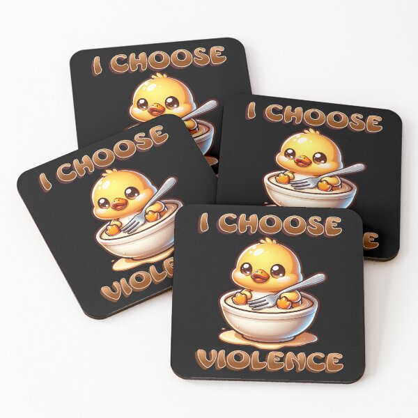 Item preview, I choose violence duck meme designed and sold by ZuToMi.