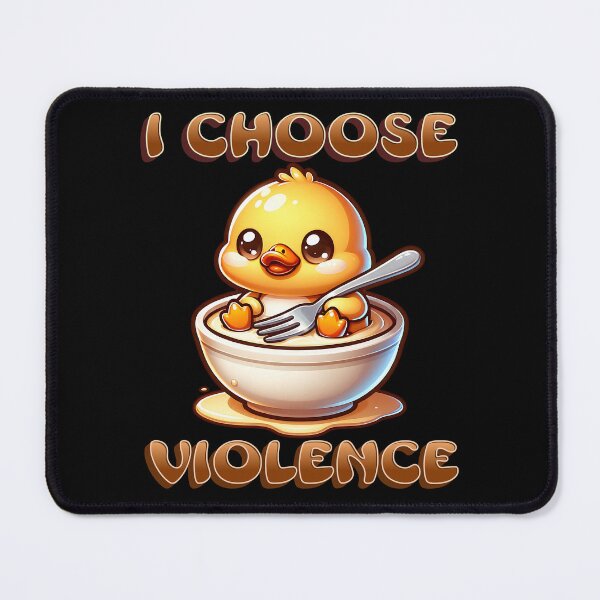 Item preview, I choose violence duck meme designed and sold by ZuToMi.