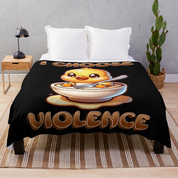 Item preview, I choose violence duck meme designed and sold by ZuToMi.