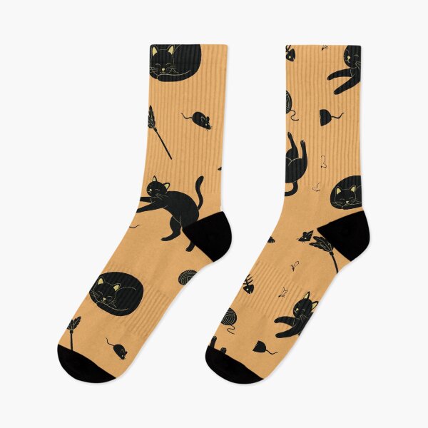 Item preview, Black cat seamless pattern  designed and sold by NadiiArt.
