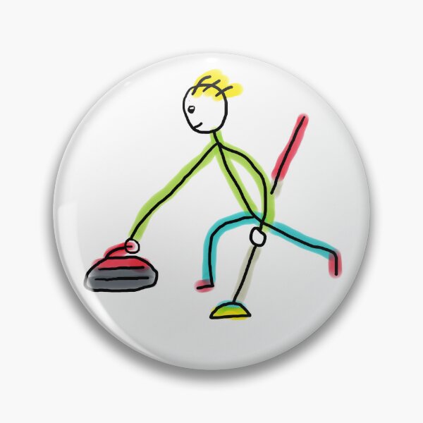 Item preview, Curling Stickman designed and sold by Mark-Ewbie.