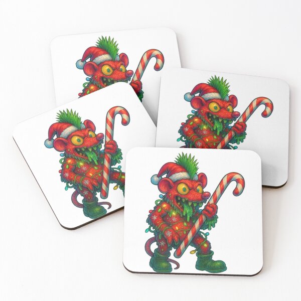 Item preview, Christmas Zombie Rat Monster designed and sold by AlexLineArt.