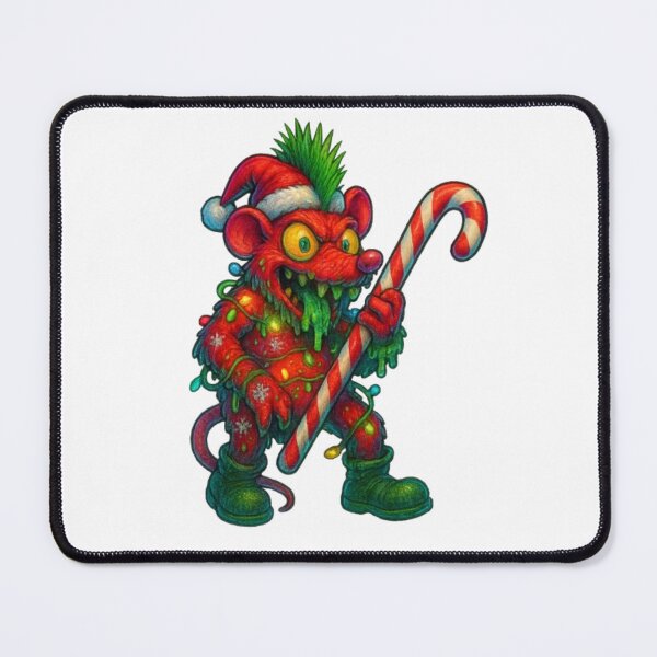 Item preview, Christmas Zombie Rat Monster designed and sold by AlexLineArt.