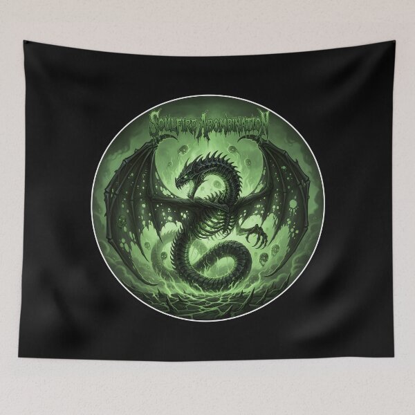Item preview, Death Metal Shirt - Toxic Green Skeletal Dragon Soulfire  designed and sold by NickPositron.