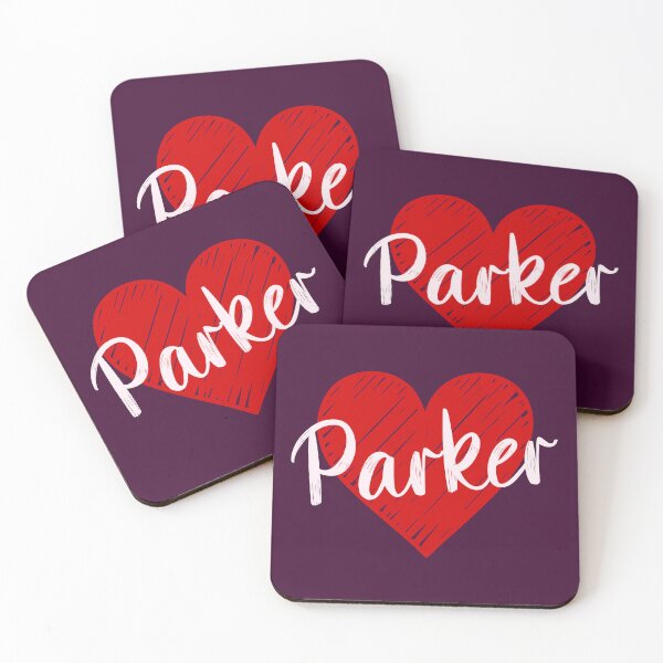 Item preview, Parker Name Red Heart  designed and sold by Jeallan Designs.