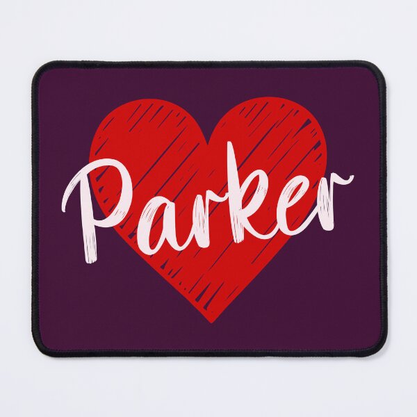 Item preview, Parker Name Red Heart designed and sold by Jeallan Designs.