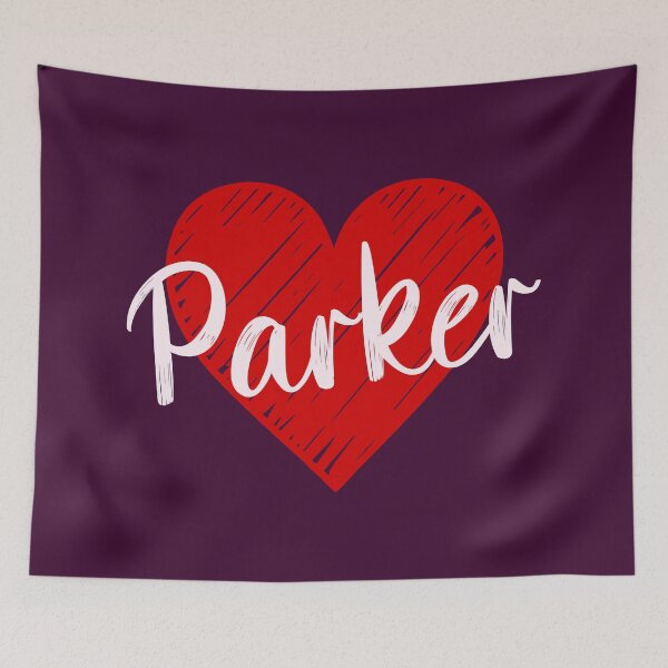 Item preview, Parker Name Red Heart  designed and sold by Jeallan Designs.